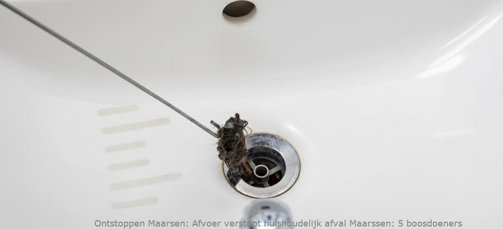 Afvoer verstopt huishoudelijk afval Maarssen: 5 boosdoeners